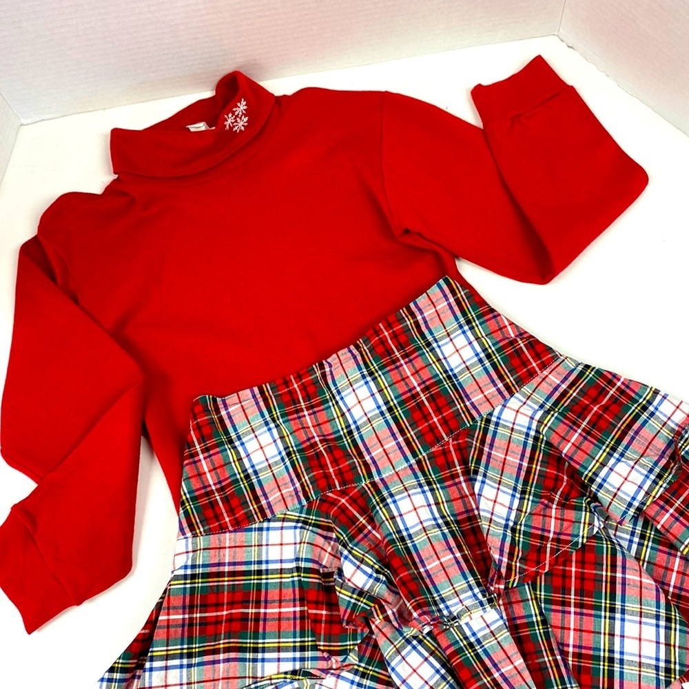 Strasburg Girls Festive Skirt and Turtleneck 2 Piece Set